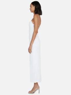 Aaliyah Sequin Maxi Dress - White