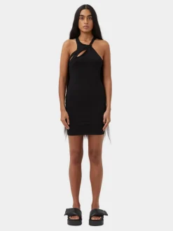 Aisha Twist Dress - Black