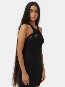 Aisha Twist Dress - Black