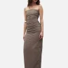 Alina Dress - Taupe