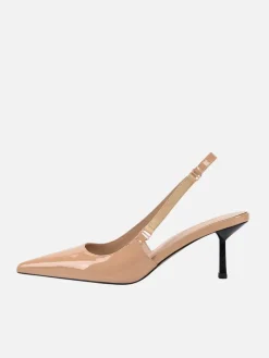 Alyssa Pump - Beige Patent