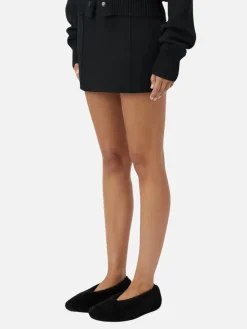 Amedeo Knit Mini Skirt - Black