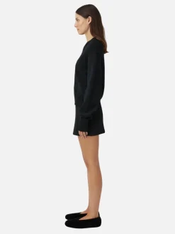 Amedeo Knit Mini Skirt - Black