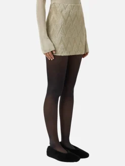 Aretz Mini Skirt - Champagne