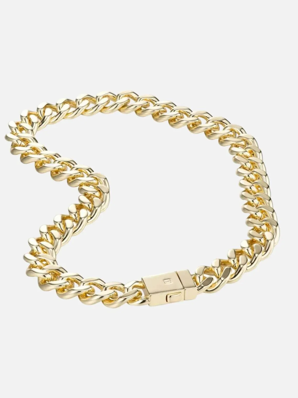 Attitude Statement Curb Chain: Brass + 18K Gold