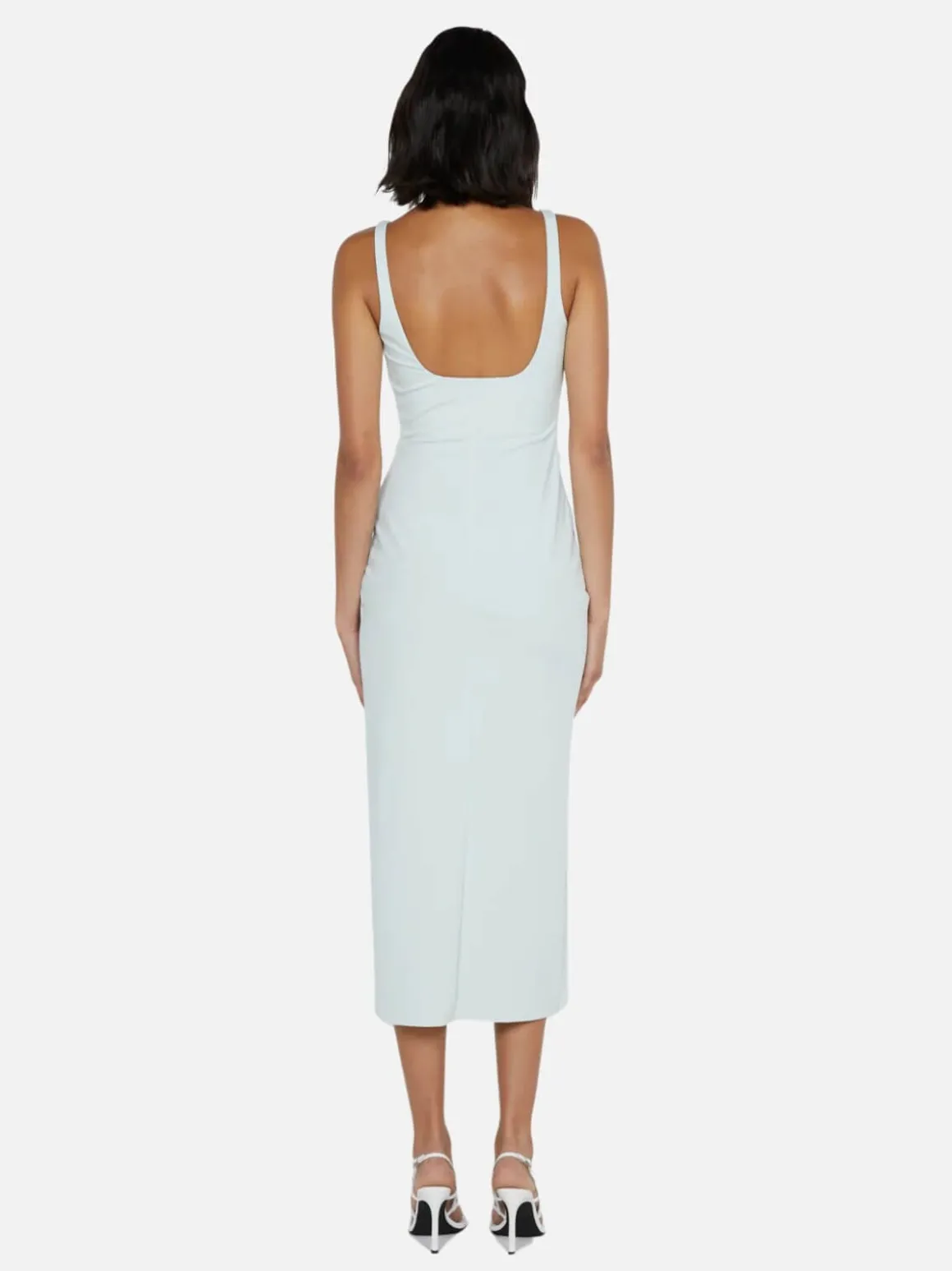 Aveline Tuck Midi Dress - Ocean Mist