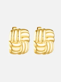 Baby Cushion Earrings - Gold