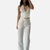 Baxter Linen Pant - Ivory