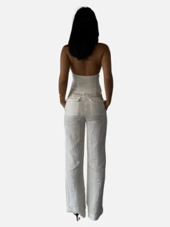 Baxter Linen Pant - Ivory