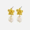 Belinda Pearl Earrings - Gold