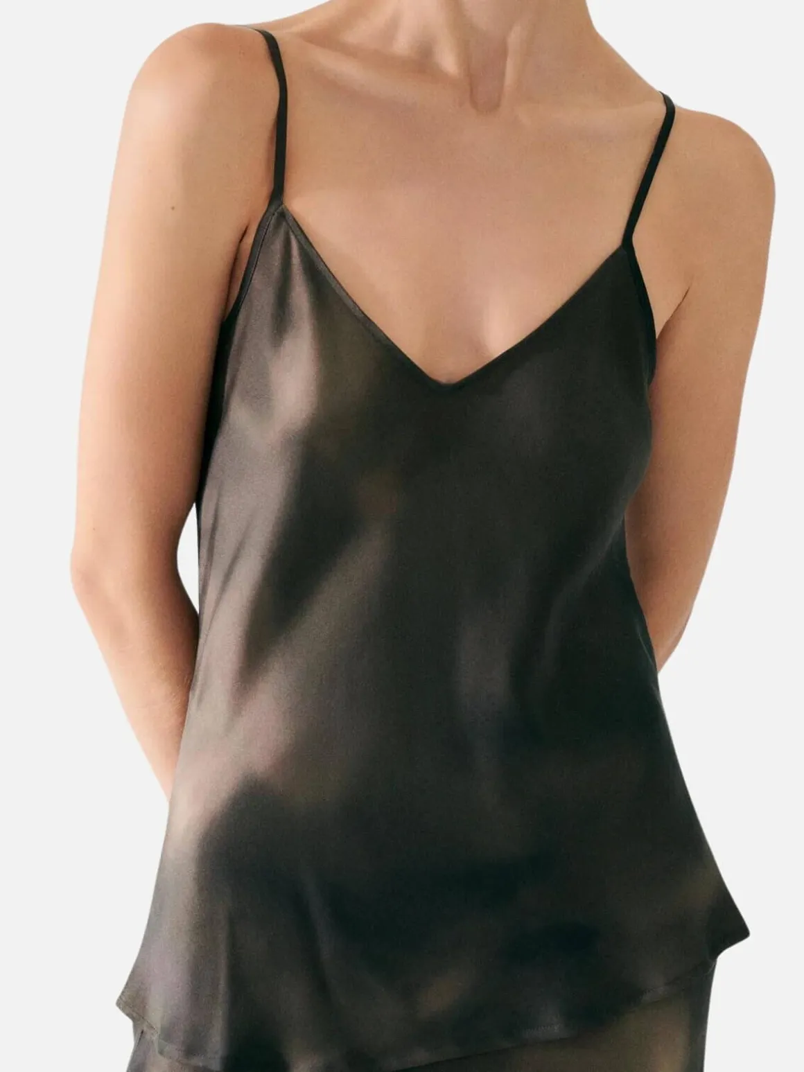 Bias Cut Cami - Smoke