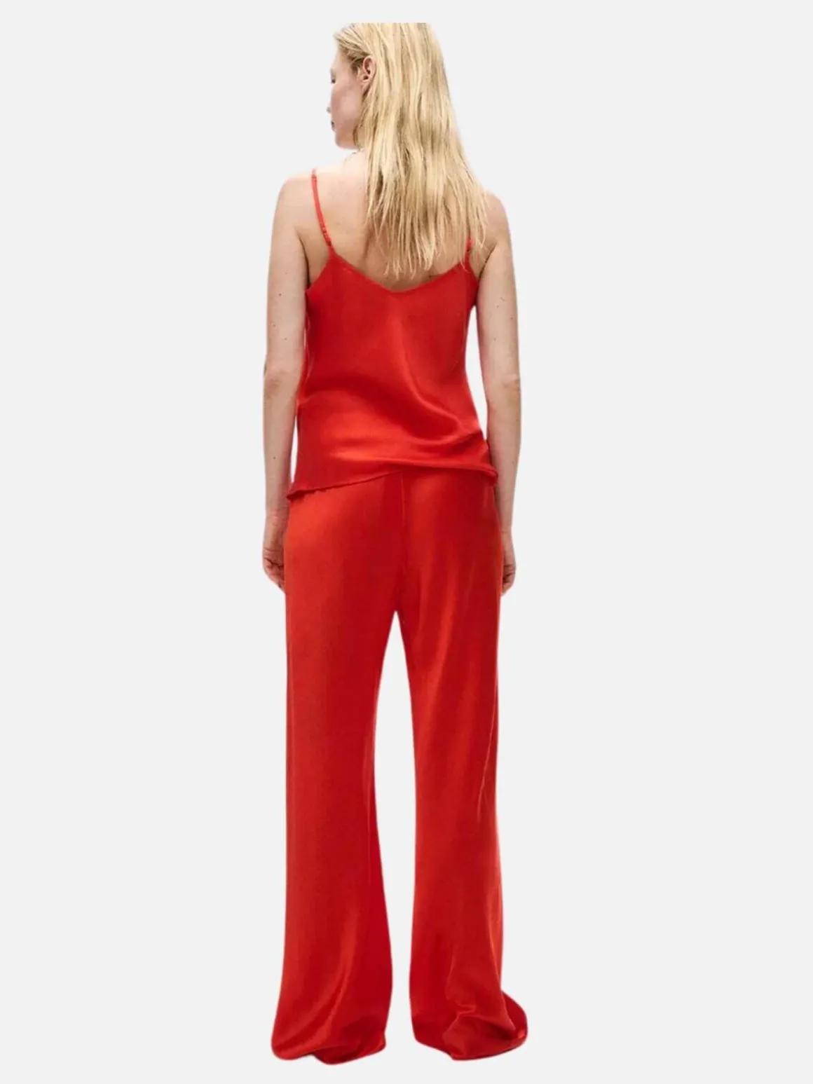 Bias Cut Pants - Geranium