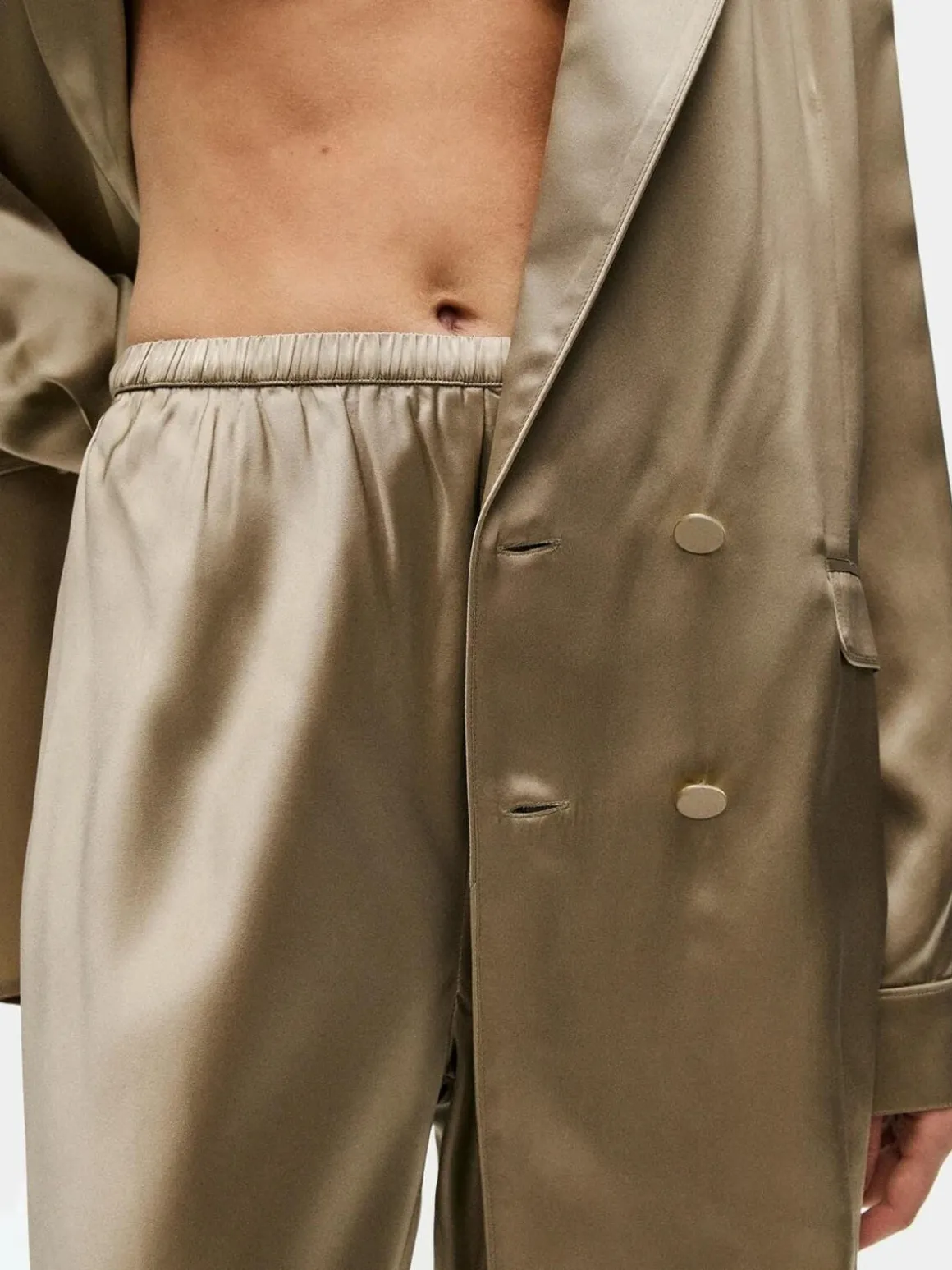 Bias Cut Pants - Graphite