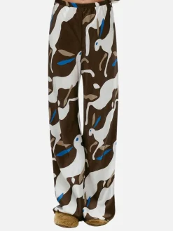 Bias Cut Pants - Rabbit Dark Earth