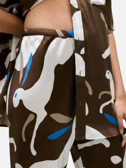 Bias Cut Pants - Rabbit Dark Earth