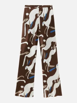 Bias Cut Pants - Rabbit Dark Earth