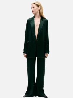 Bias Cut Pants - Scarab