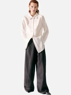 Bias Cut Shirt - White