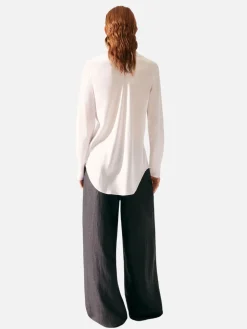 Bias Cut Shirt - White