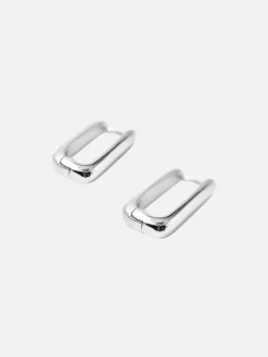 Bloq Earrings - Silver