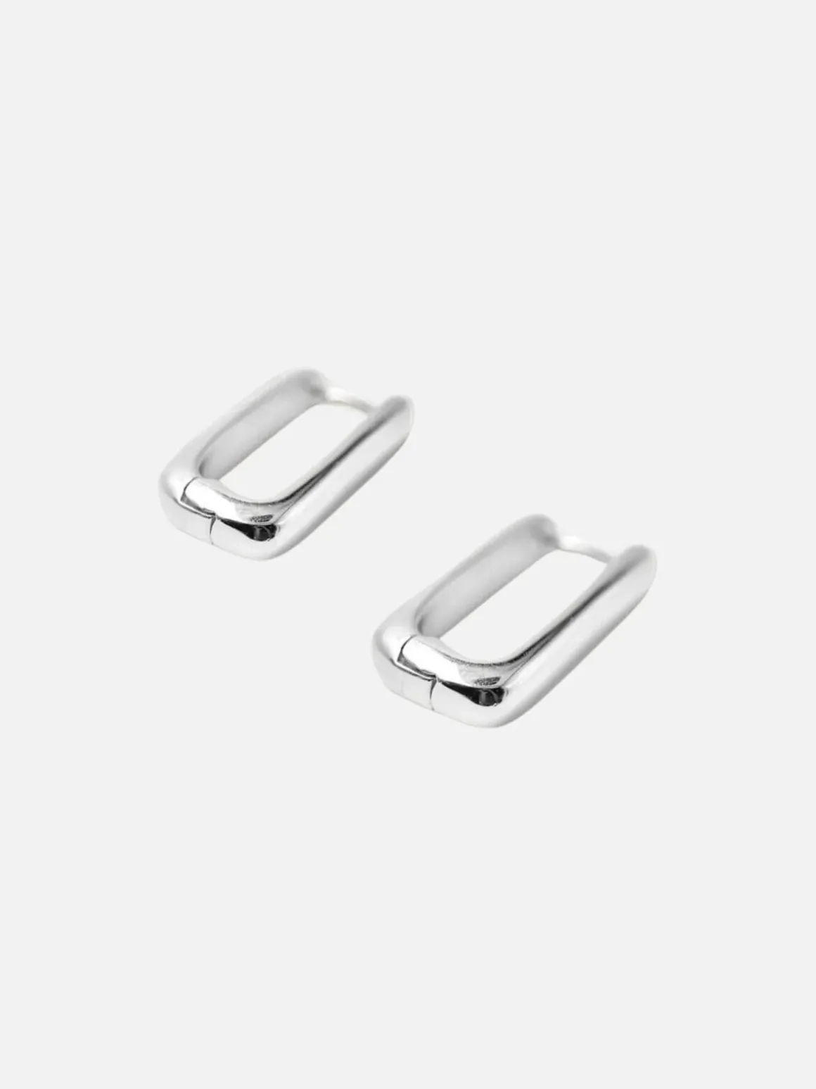 Bloq Earrings - Silver