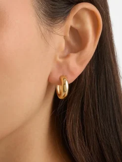 Bold Large Hoops - 18k Gold