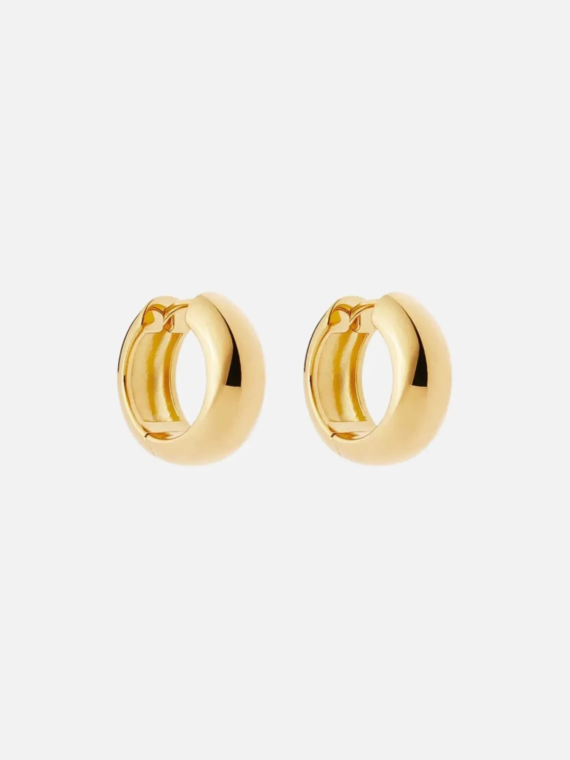 Bold Small Hoops - 18k Gold