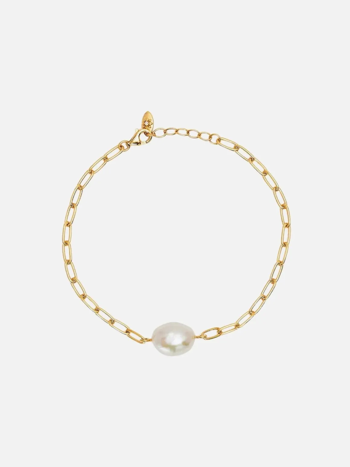 Breathe Pearl Bracelet - 18k Gold