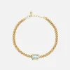 Calm Your Soul Topaz Curb Bracelet - 18k Gold