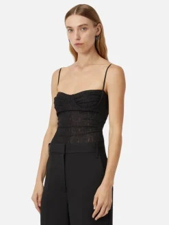 Camille Lace Bodysuit - Black