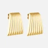 Caterpillar Earrings - Gold