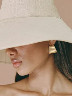 Caterpillar Earrings - Gold