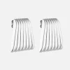 Caterpillar Earrings - Silver