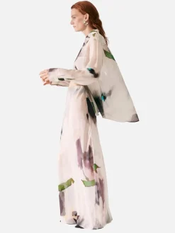 Chiffon Boyfriend Shirt - Phosphate