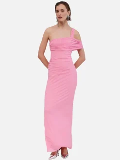 Christy Off Shoulder Maxi - Pink