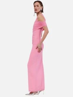 Christy Off Shoulder Maxi - Pink