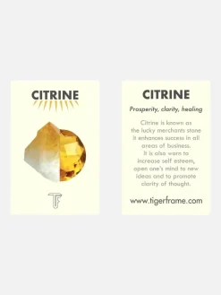 Citrine Crystal Bracelet - Olive Green/Silver