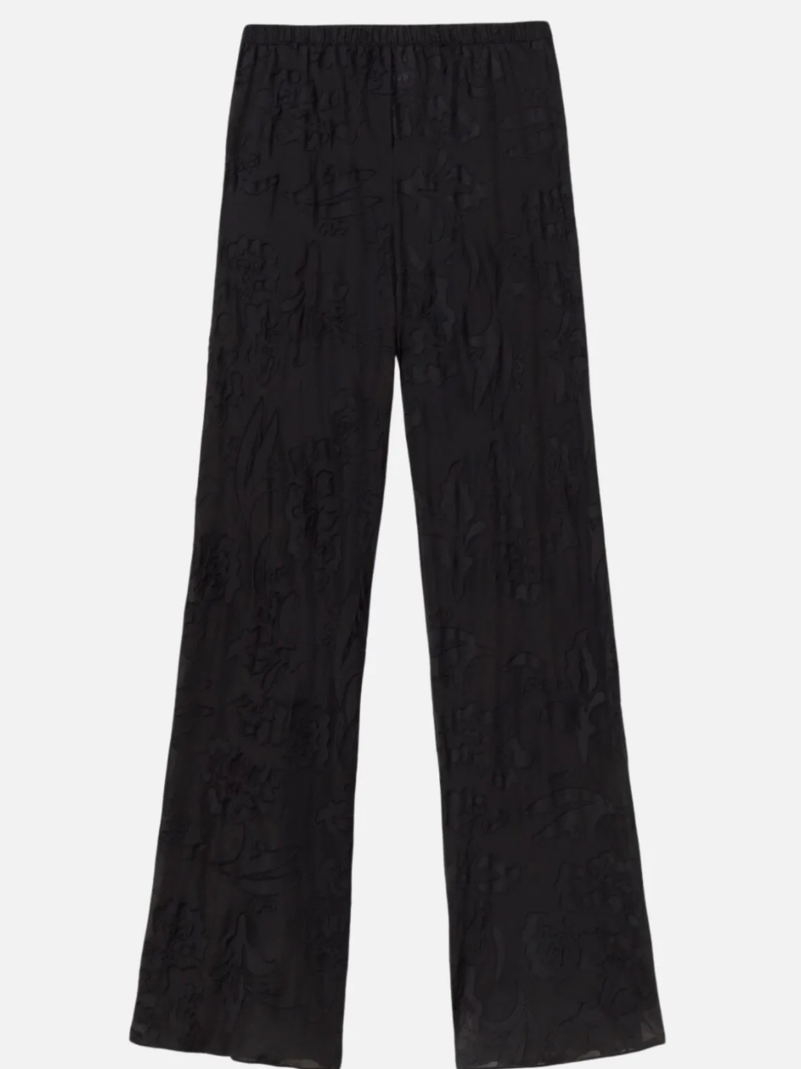 Clip Silk Bias Cut Pants - Tulipa Black