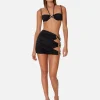 Coupe Heart Cut Out Mini Skirt - Black