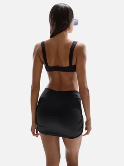 Coupe Heart Cut Out Mini Skirt - Black