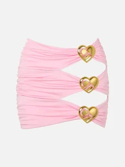 Coupe Heart Cut Out Mini Skirt - Ballet Pink