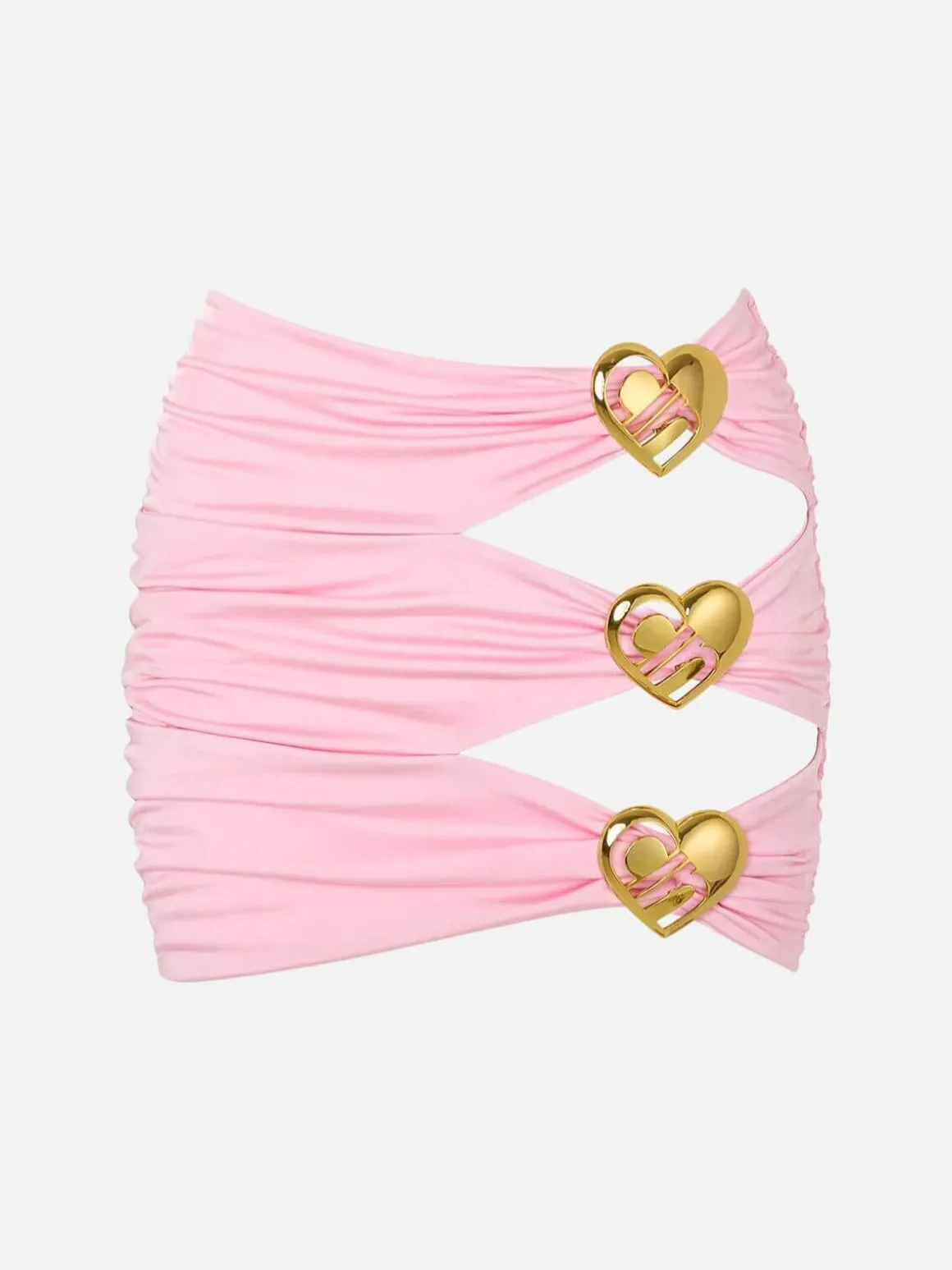 Coupe Heart Cut Out Mini Skirt - Ballet Pink
