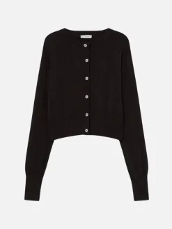 Cropped Cardigan - Black