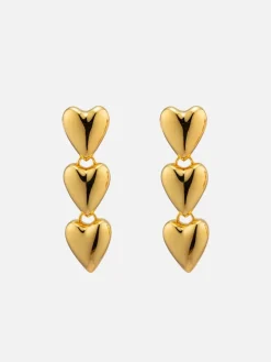 Desiree Heart Drops - Gold