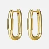 Disengage Hoops: Brass + 18K Gold