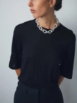 Ember Knit Tee - Black