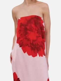 Emilia Bustier Maxi Dress - Pink Floral