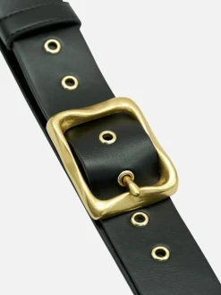 Everyday Buckle Belt - Black/Gold