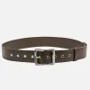 Everyday Buckle Belt - Chocolate/Silver