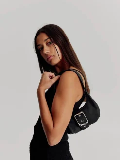 Everyday Mini Baguette - Black Corn Leather